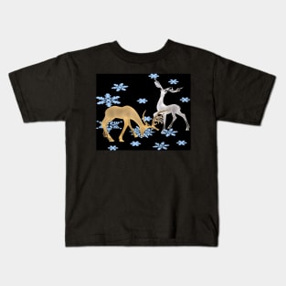 Deer with snow Kids T-Shirt